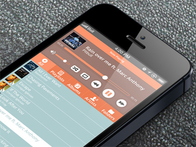 Music Player clean design iphone iphone 6 iphone apps music ui ui design
