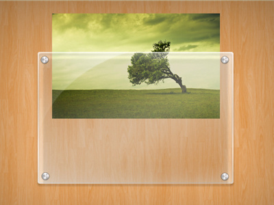 Glass Frame With Image