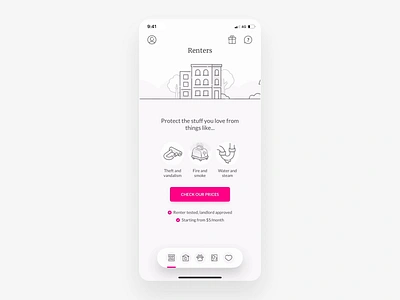 Multi-product app flow android animation app car card home illustration insurance interface ios lemonade life mobile pet renters screens ui ux