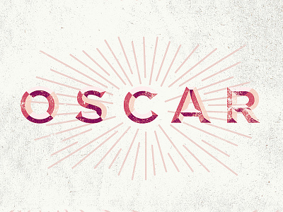 O S C A R brand branding design gotham logo retro vintage