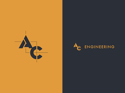 AC Engineering architecture branding building construction logo logomark