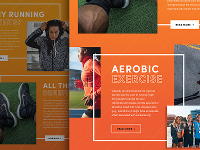 HTML Newsletter digital exercise html newsletter orange running sports vibrant web