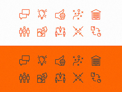 Icon designs arrows business corporate icons marks speech bubbles symbols thumbs up