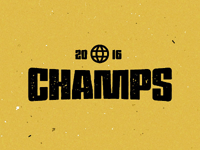 CHAMPS champs distorted grunge industrial logo metal rugged sports stamp texture vintage