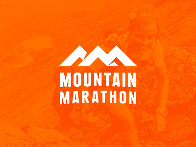 Mountain Marathon angles logo logomark marathon mountain orange outdoors