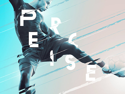 Precise colour fitness football gym movement sports type typography