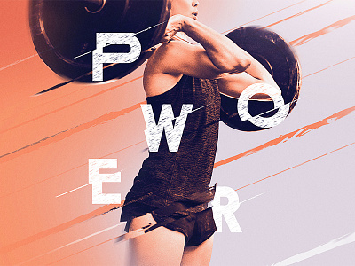 🏋 P O W E R 🏋 athlete energy fitness geometric gym movement speed sports typography weightlifting