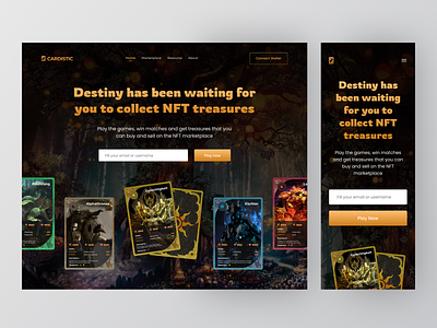 Cardistic - Card Game NFT Website