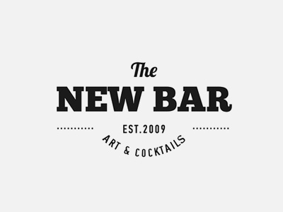 Logo New Bar bar brand branding identity local logo logo design new bar old retro