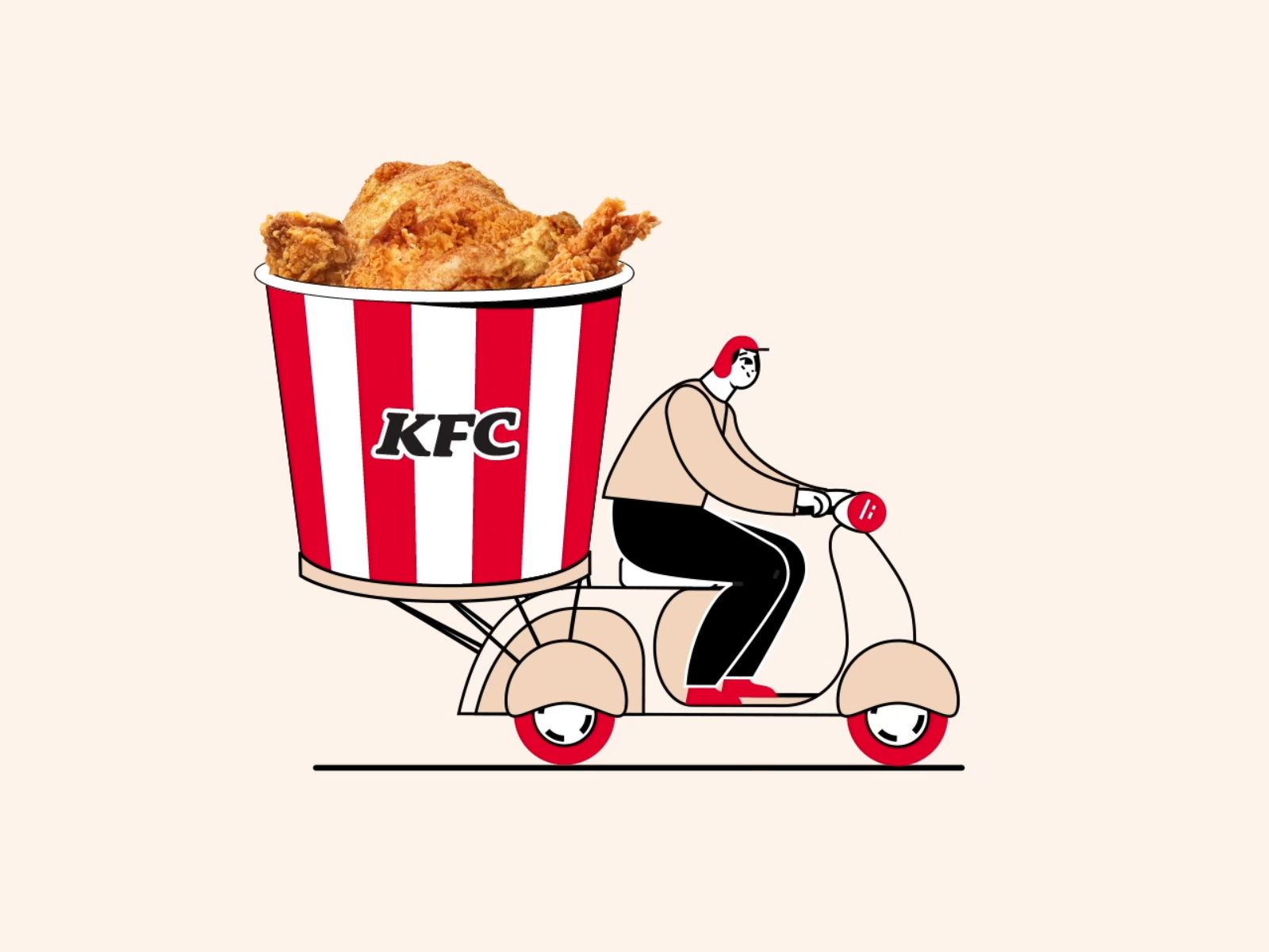 Как нарисовать kfc