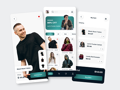 Fashion E-Commerce Mobile App branding design graphic design minimal mobile app