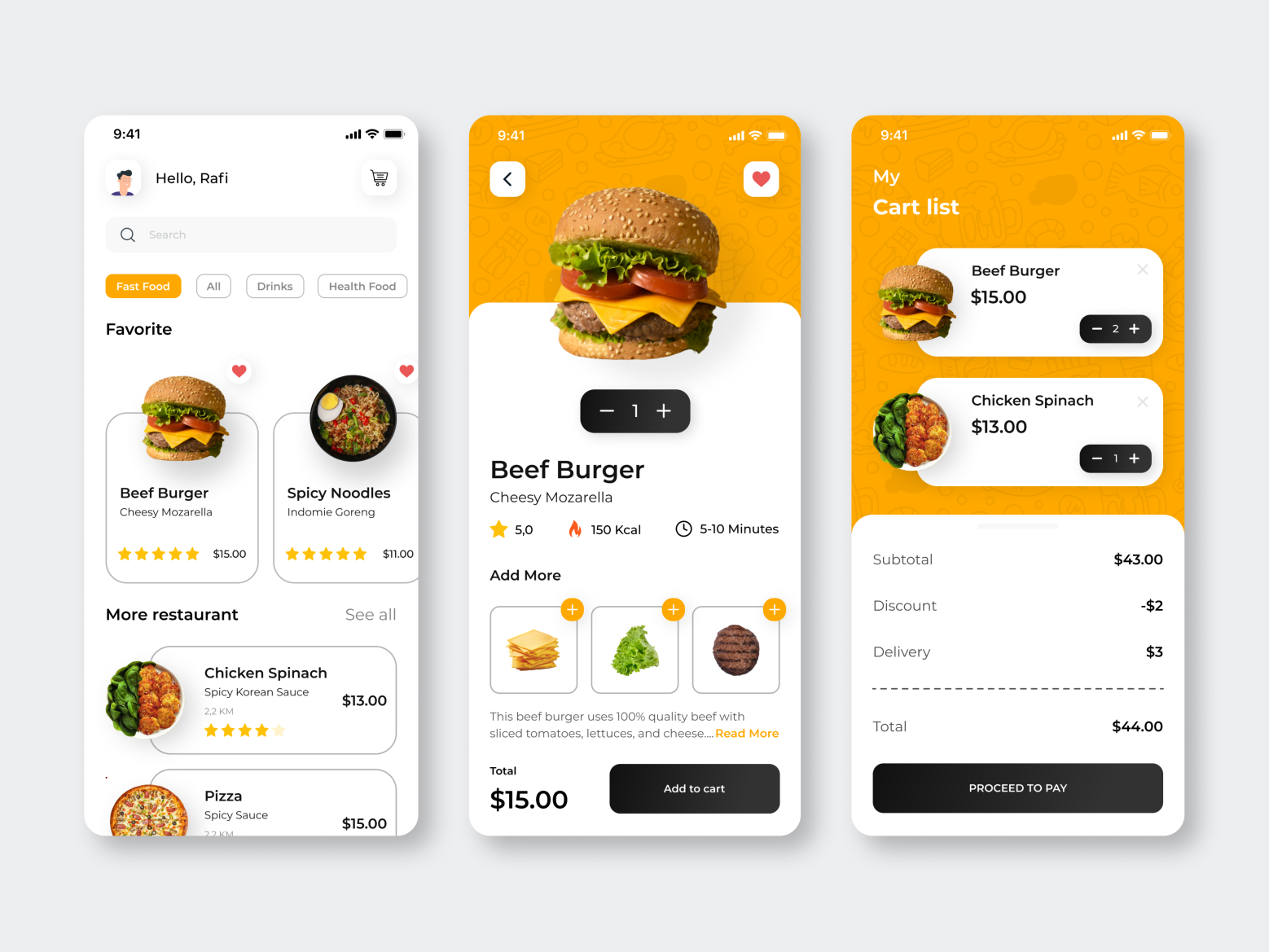 Food Delivery App by Arrafi Insanul on Dribbble