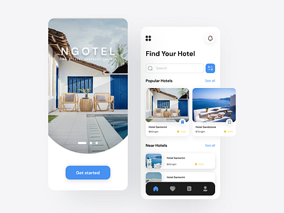 Hotel Booking App app branding design graphic design hotel booking app mobile app ui