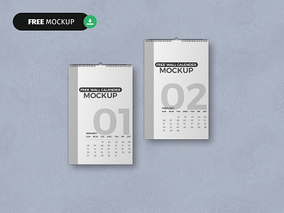 Free Wall Calendar Mockup