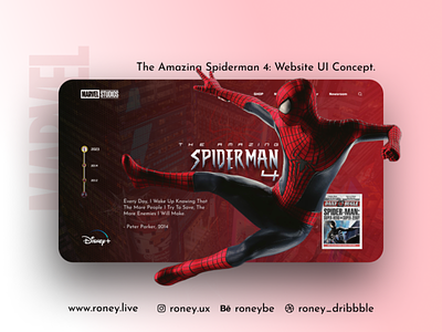 The Amazing Spider Man 4 - Website Concept ux