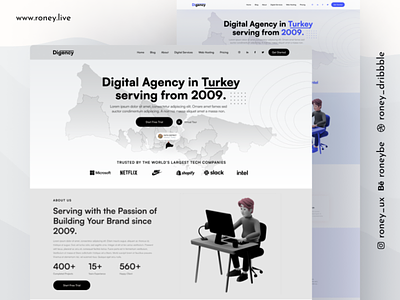 Digency - Digital Agency Website ux design