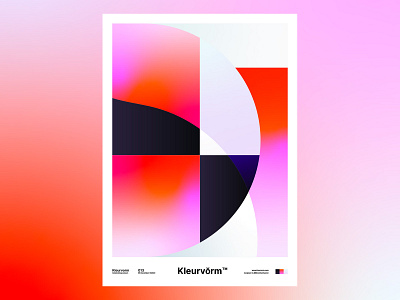 Kleurvorm 013 abstract branding colour palette digital art graphic design illustration palette poster print vector