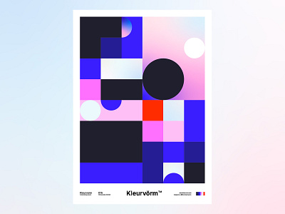 Kleurvorm 015 abstract branding colour colour palette digital art graphic design illustration poster print vector