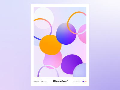 Kleurvorm 021 abstract branding colour palette digital art graphic design illustration palette poster print vector