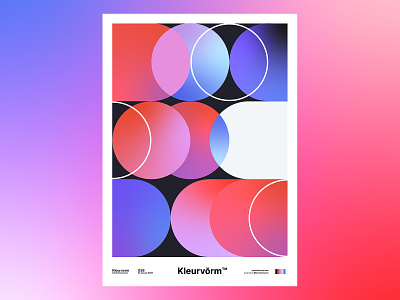 Kleurvorm 026 abstract color colour digital art graphic design illustration palette poster print vector