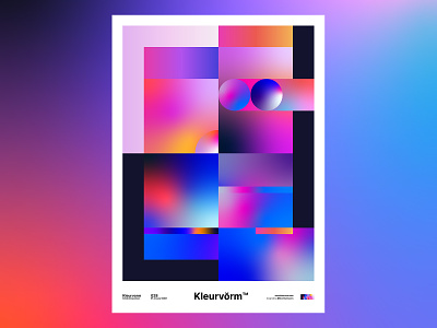 Kleurvorm 028 abstract branding digital art graphic design illustration illustrator palette poster print vector