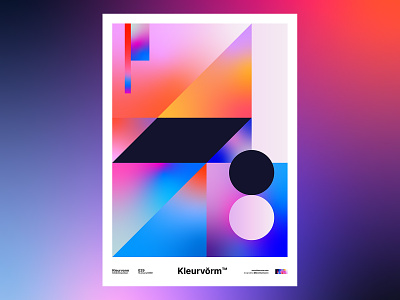 Kleurvorm 029 abstract branding digital art graphic design illustration illustrator palette poster print vector