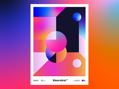 Kleurvorm 032 abstract adobe colour palette design digital art graphic design illustration poster print vector