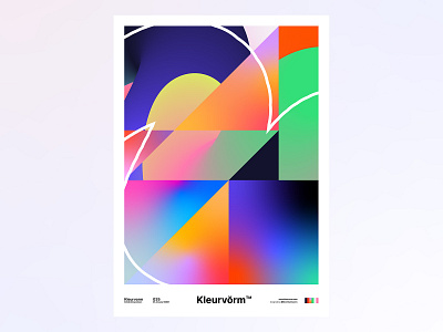 Kleurvorm 035 abstract colour colour palette design digital art graphic design illustration poster print vector