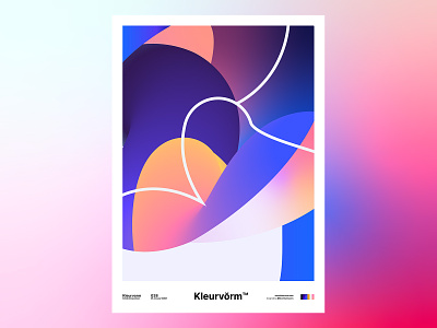 Kleurvorm 038 abstract branding colour palette digital art graphic design illustration illustrator poster print vector