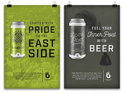 Beer Posters ad art direction beer branding brewery craft grid layout poster rough texture typography