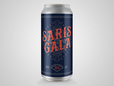 Custom Saris Gala Event Crowler Beer Can