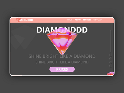 Diamond Page design diamond diamond logo diamonds ui ui ux ui design uidesign uiux ux ux ui ux design uxdesign uxui web webdesign webpage website website design websites