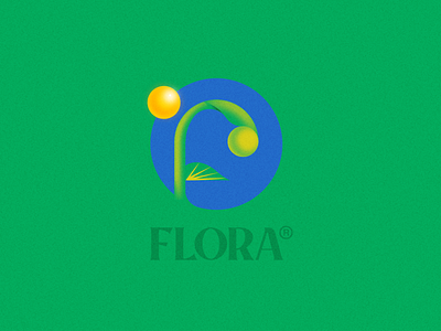 Flora - growing monitoring app branding floral graphic design growing logo