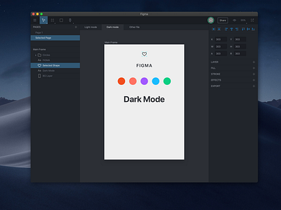 Figma dark mode dark mode dark ui design figma ui