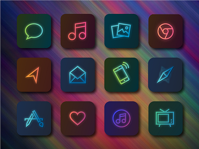 JewelTone - iOS Theme apps icons gradient icons ios theme jailbreak jewel tones neon winterboard