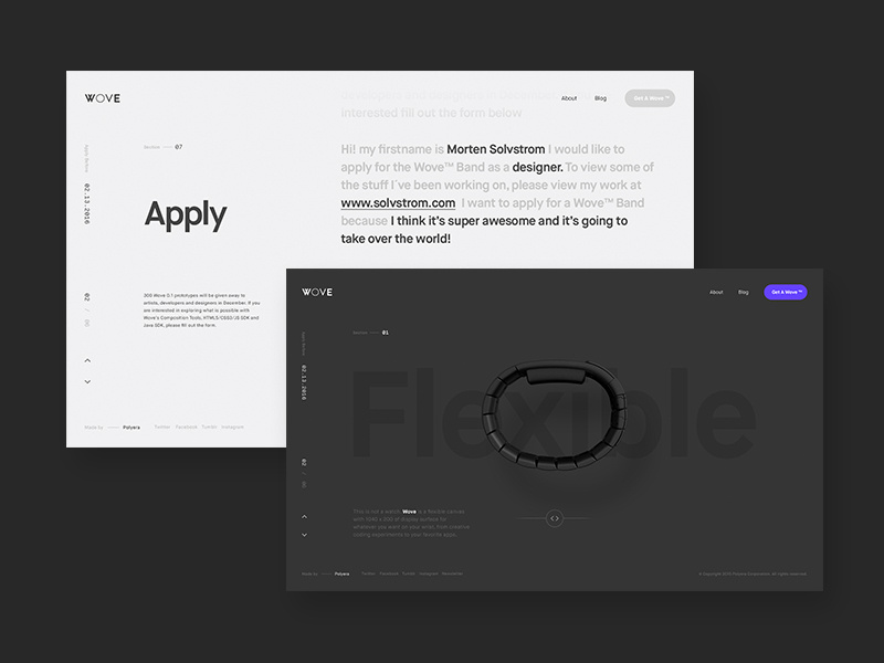 Wove — This is not a watch by Morten Solvstrom on Dribbble