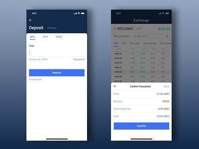 Deposit BTC / Transaction