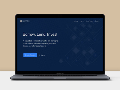 Bank Landing page