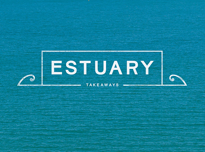 The Estuary Takeaways aotearoa branding cafe coffee fish and chips logo natural new zealand shop logo takeaways water