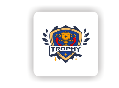 Trophy Creative Mascot Logo achievement apreciations art brand branding creative creative logo design esport esports gold illustration logo modern trend trendy trophy vector winner