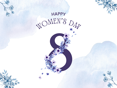 Women's Day social media post template floral