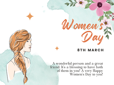 Women's Day quote social media post template