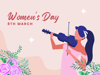 Women's Day social media post template floral