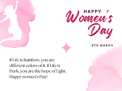 Women's Day social media post template floral