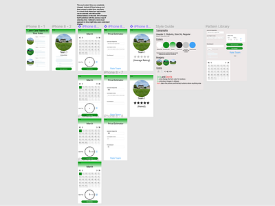 Gardenia WireFrame, Pattern Library, and Style Guide