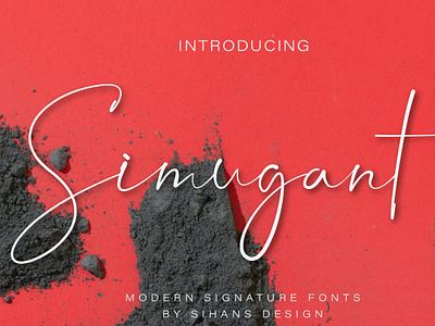 Simugant fonts graphic design