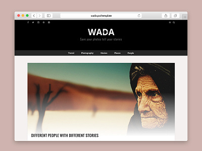 WADA - A Blogging Wordpress Theme