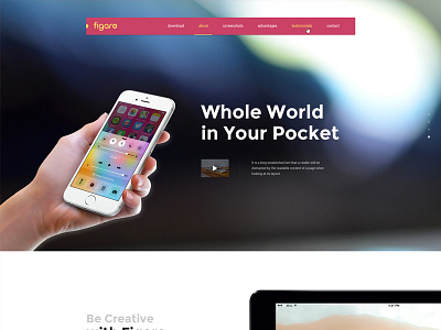 Figaro - App Landing Page (Demo Two) app app landing page html theme iphone mockups landing page theme themeforest