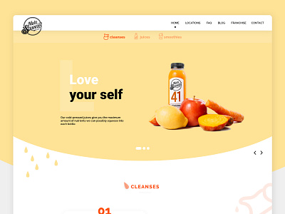 Juice Company Web Design