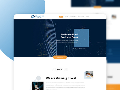 Investment Company Web Design 99designs adobe xd business company corporate design investment modern template theme ui ux web design wordpress